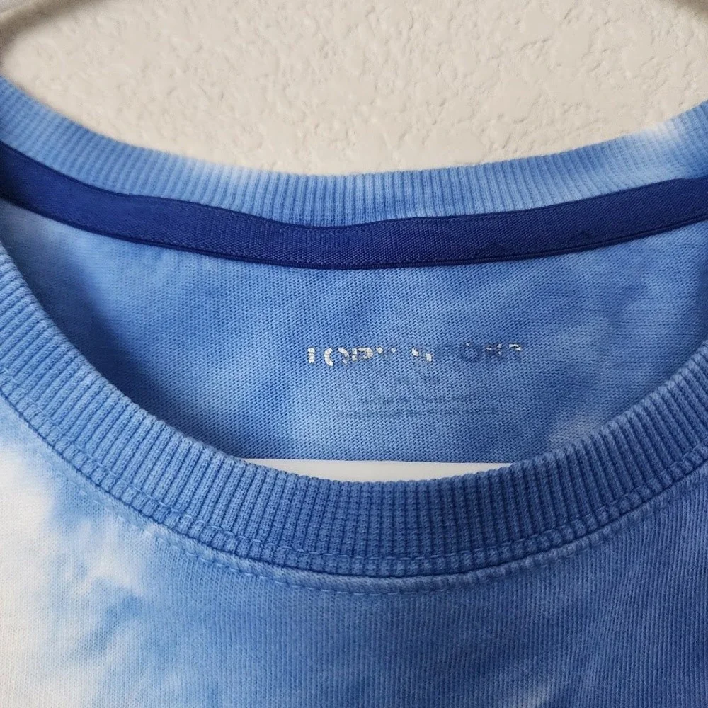 TORY BURCH SPORT blue tie dye tee shirt athleisure size M